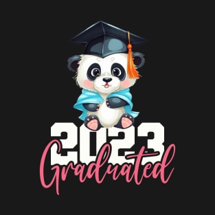 Panda Bear 2023 Graduate, Graduation Gift Custom Year Shirt For Him & Her Graduation, Graduation 2023, College Graduation, Grad School Shirt T-Shirt