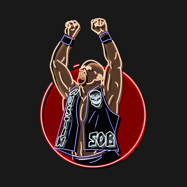 stone cold sob neon bg by AJSMarkout