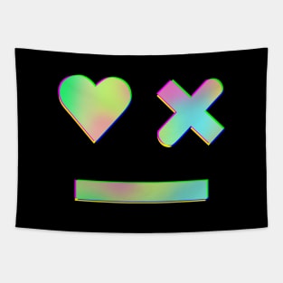 Love Death Robots Inspired LDR Face [Hologram style] Tapestry