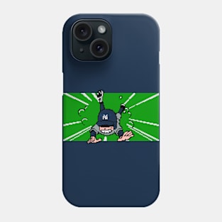 8-Bit Baseball Slide - New York Phone Case