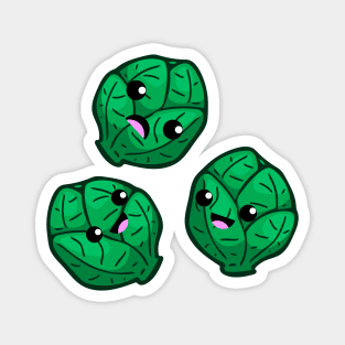 Kawaii Brussel Sprouts Magnet