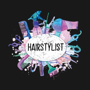 Hairdresser Hair Cut Tools Women Hairstylist T-Shirt