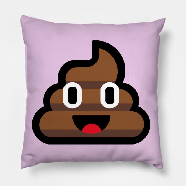 POOPmoji Pillow by dinarippercreations