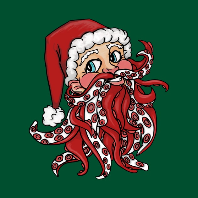 Tentacle Santa by Newtegan