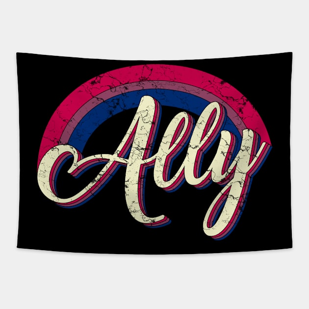 Bisexual ally lgbt pride vintage Tapestry by Dianeursusla Clothes