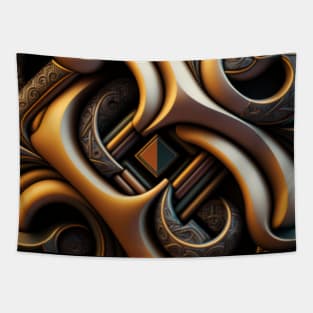 Epic, Dark orange, Nerd, With pattern, Si-fi, deco Tapestry