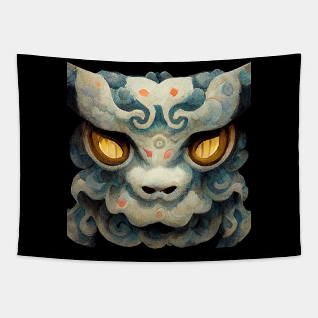 Lion Dance 2.0 Tapestry by ArkMinted