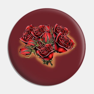 Rose bouquet. Pin