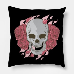Halloween Love Skull Pillow