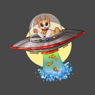 A Alien Cat T-Shirt