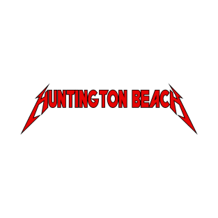 Huntington Beach - Typography Art T-Shirt