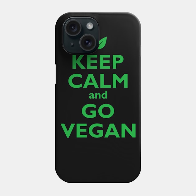 GO VEGAN Phone Case by Iskapa