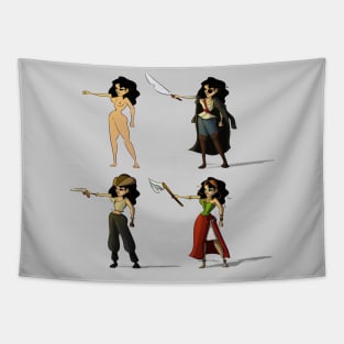 Pirate Girl 2 Tapestry