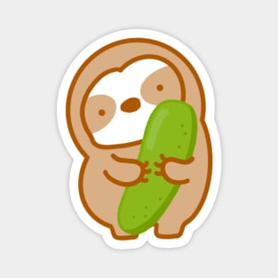 Cute Cucumber Sloth Magnet