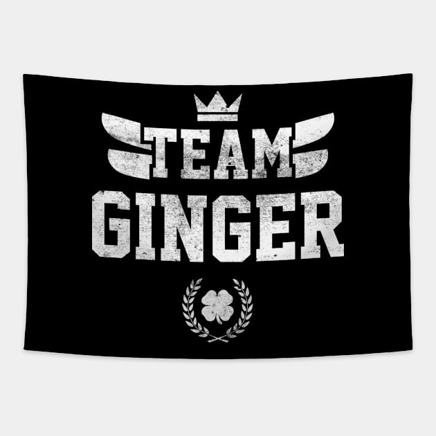 Team Ginger Irish Funny St Patricks Day Tapestry by trendingoriginals