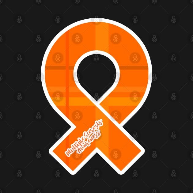 Multiple Sclerosis Awareness Ribbon by Prints with Meaning