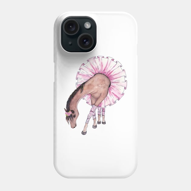 Ballerina Horse Phone Case by Designs by Ira