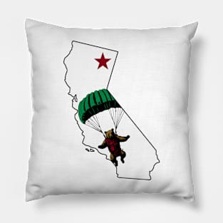 Skydiving California Bear Pillow
