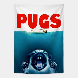 Jaws - Pug Version Tapestry