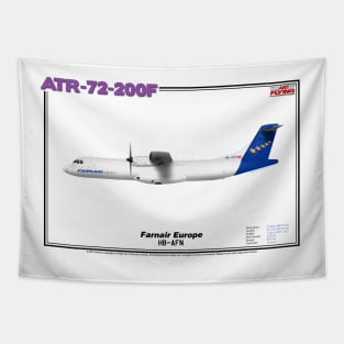 Avions de Transport Régional 72-200 - Farnair Europe (Art Print) Tapestry