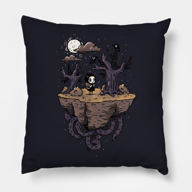 Dark Wood Pillow by Freeminds