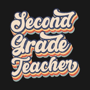 Vintage 2nd Second Grade Teacher Back To School Gifts T-Shirt