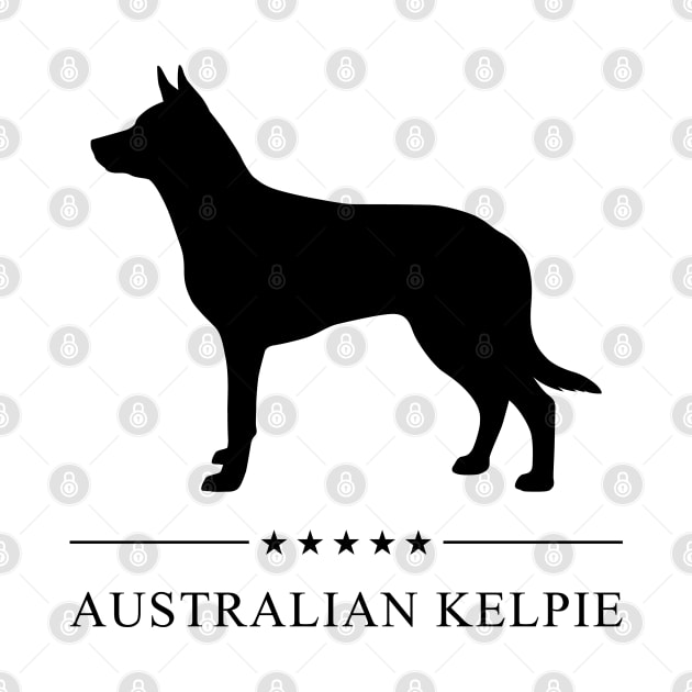 Australian Kelpie Black Silhouette by millersye