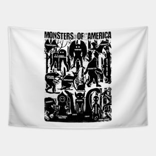 Monsters Of America Cryptid Tapestry