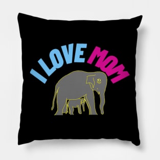 Mother's Day - Mommy Elephant always protects you. Pillow