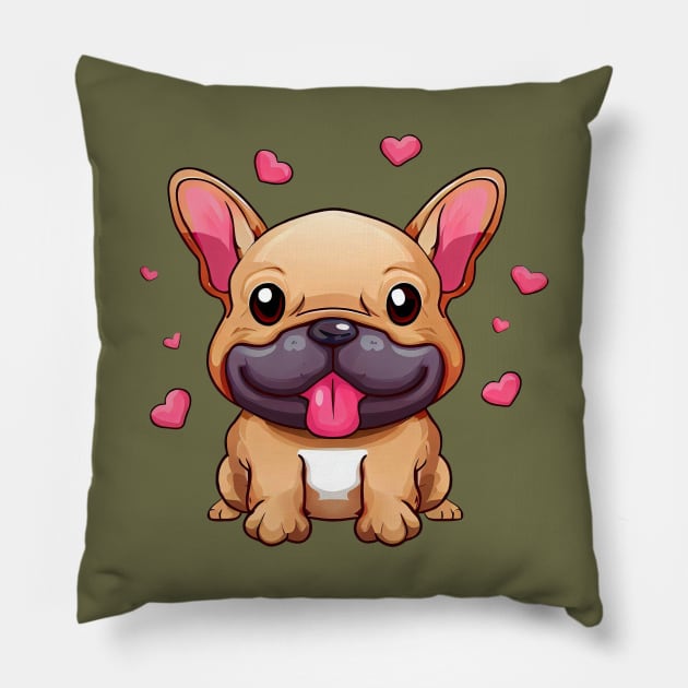 FRENCH BULLDOG Pillow by Automotive_King