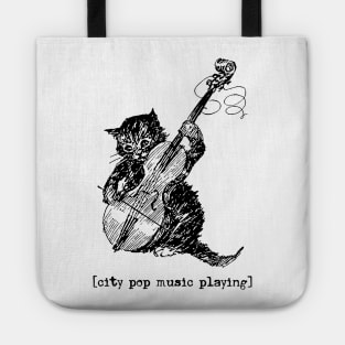 City Pop Music Playing Tote