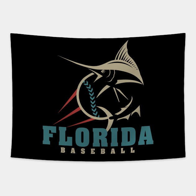 Florida Baseball Tapestry by Toogoo