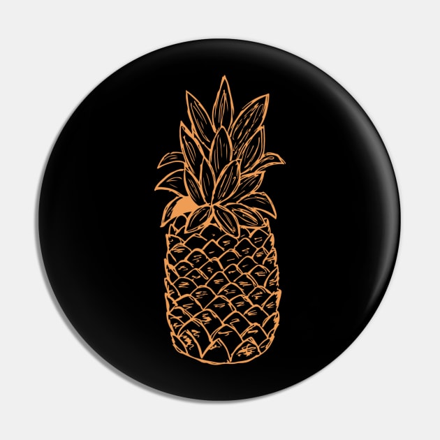 Tropical Pineapple Pin by cricky