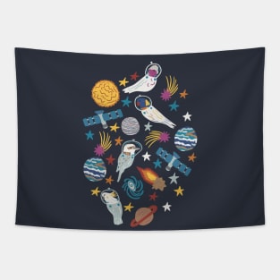 Birds In Space Tapestry