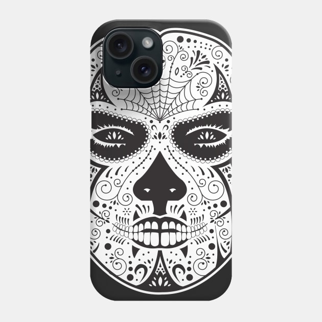 Day of the dead mask Phone Case by Paint