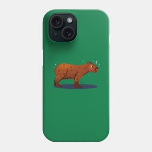 Capybara Painting Hand Drawn Phone Case