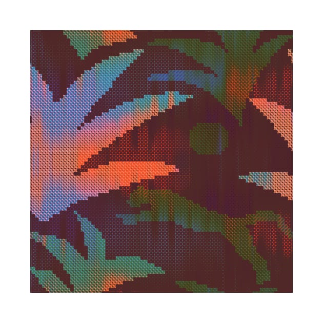 Criss Cross Stitch / Neon Night in the Jungle by matise