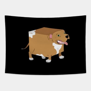 QubeDogs - Red Staffy Tapestry
