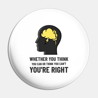 Think - Law Of Attraction Pin