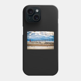 "South Haven Lighthouse" - South Haven, MI Phone Case