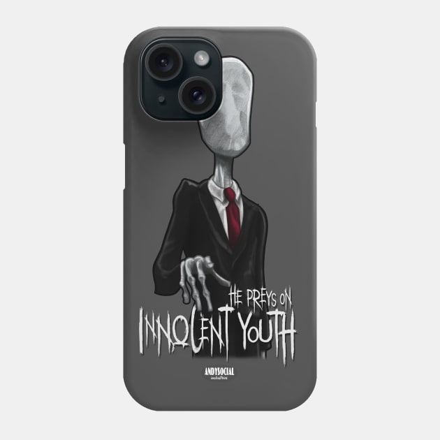 Slenderman Phone Case by AndysocialIndustries