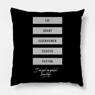 General Knowledge Pillow