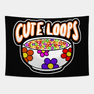 CUTE Loops Breakfast Cereal Tapestry