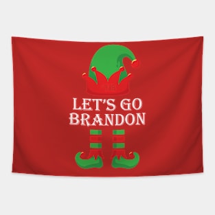 le'ts go brandon! christmas style Tapestry