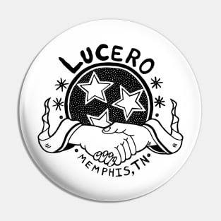 Lucero Band Logo Black White Pin