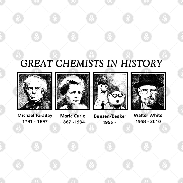 Darkblack - Great Chemists In History Black by WuTangStore