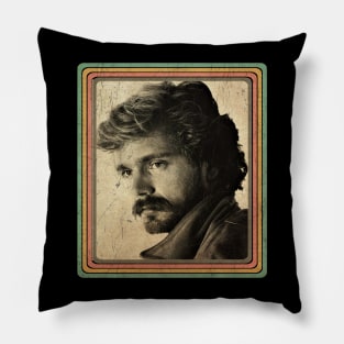 John Schneider Retro Vintage Pillow