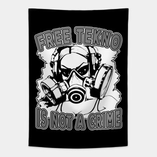 Free Tekno Is Not A Crime DJANE Tapestry