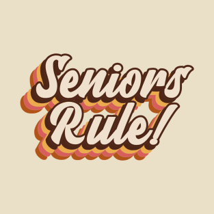 Retro High School Class of 2024 Seniors Rule T-Shirt