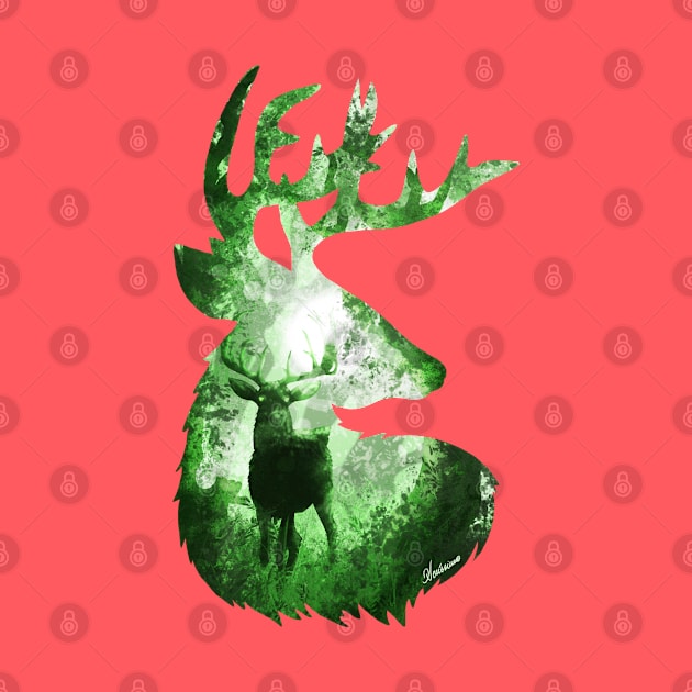 Evergreen Deer by DVerissimo